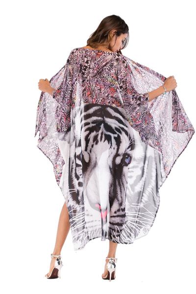 women's swimwear bath suit dress beach cover up bikini women towel tunic summer sarong 2021 big yards tiger chiffon spot animal acetate, White;black
women's swimwear bath suit dress beach cover up bikini women towel tunic summer sarong 2021 big yards tiger chiffon spot animal acetate, White;black