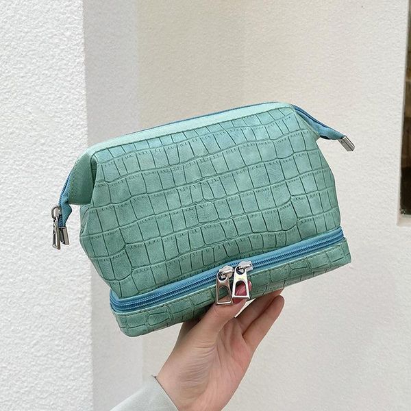cosmetic bags & cases organizer makeup bag ladies large nail polish case green double layer stone pattern toiletry zipper clutch
cosmetic bags & cases organizer makeup bag ladies large nail polish case green double layer stone pattern toiletry zipper clutch