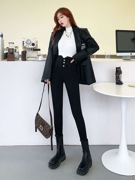 fashion autumn high spring waisted in leggings for women and winter luxury, Black;white
fashion autumn high spring waisted in leggings for women and winter luxury, Black;white