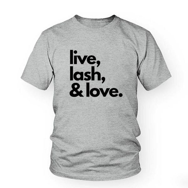 women's t-shirt summer t shirt women casual cotton fashion live lash&love letter print short sleeve clothing, White
women's t-shirt summer t shirt women casual cotton fashion live lash&love letter print short sleeve clothing, White