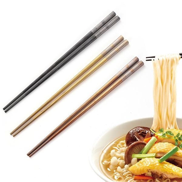 chopsticks 1pair stainless steel rainbow upscale dinnerware anti-rolling luxury laser engraving chopstick reusable tableware
chopsticks 1pair stainless steel rainbow upscale dinnerware anti-rolling luxury laser engraving chopstick reusable tableware