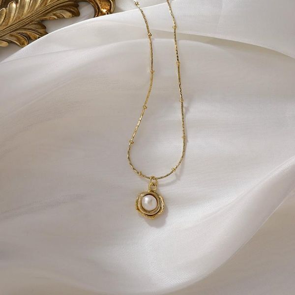 pendant necklaces 2021 south korea petal pearl clavicle chain necklace fashion temperament simple women's jewelry, Silver
pendant necklaces 2021 south korea petal pearl clavicle chain necklace fashion temperament simple women's jewelry, Silver