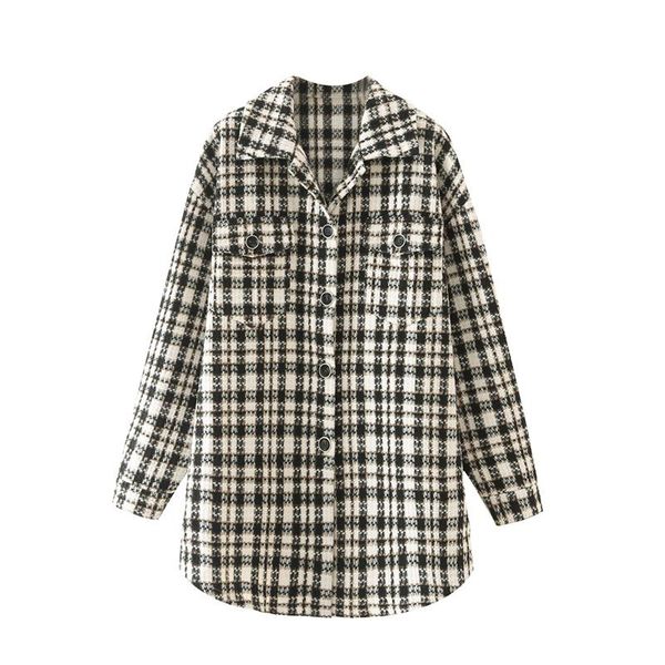 women's jackets women oversized houndstooth tweed jacket coats vintage long sleeve pockets female casual plaid outerwear chic ca034, Black;brown
women's jackets women oversized houndstooth tweed jacket coats vintage long sleeve pockets female casual plaid outerwear chic ca034, Black;brown