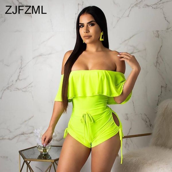 women's jumpsuits & rompers neon green bodycon playsuit for women slash neck butterfly sleeve beach jumpsuit summer off shoulder backle, Black;white
women's jumpsuits & rompers neon green bodycon playsuit for women slash neck butterfly sleeve beach jumpsuit summer off shoulder backle, Black;white