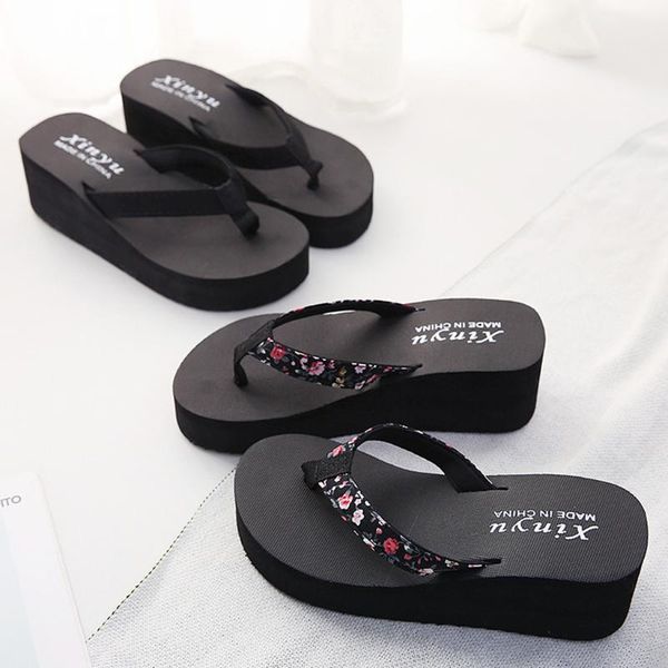 slippers woman summer sandals flip flops high heel beach wedges platform women ladies flipflops heels slipper shoes, Black
slippers woman summer sandals flip flops high heel beach wedges platform women ladies flipflops heels slipper shoes, Black