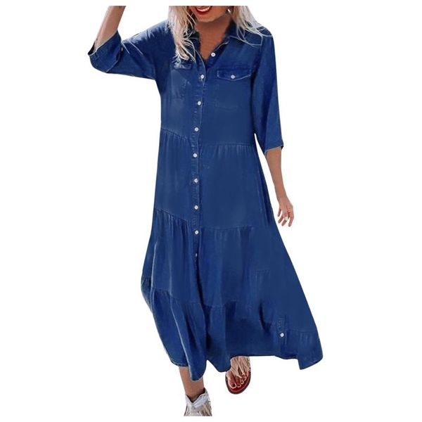 casual dresses elegant button muslim dress women's autumn ruffle turkish robe female demin blue shirt long sleeve a slim waist, Black;gray
casual dresses elegant button muslim dress women's autumn ruffle turkish robe female demin blue shirt long sleeve a slim waist, Black;gray