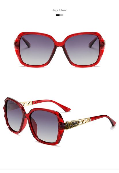 woman sunglasses retro polarized trend big frame temperament style driving fishing personalized fashion accessories gift wholesale, White;black
woman sunglasses retro polarized trend big frame temperament style driving fishing personalized fashion accessories gift wholesale, White;black