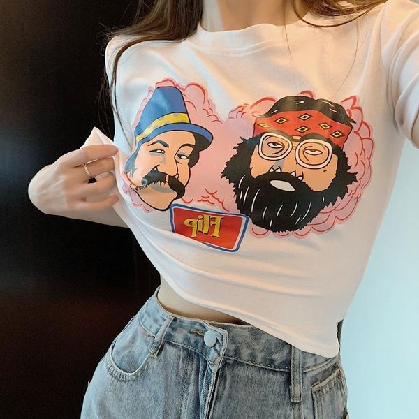 women's t-shirt anime tee woman tshirts harajuku women short sleeve head portrait printed o-neck 2021 camisetas mujer, White
women's t-shirt anime tee woman tshirts harajuku women short sleeve head portrait printed o-neck 2021 camisetas mujer, White