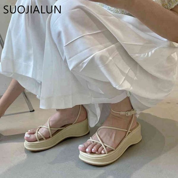 suojialun 2021 summer new women sandal shoes high wedges heel ladies platform shoes fashion narrow band casual dress sandals k78, Black
suojialun 2021 summer new women sandal shoes high wedges heel ladies platform shoes fashion narrow band casual dress sandals k78, Black