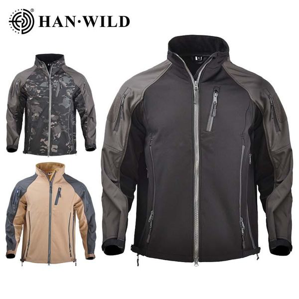 han wild hunting coats tactical softshell jacket fishing jackets climbing camouflage windbreaker waterproof, Camo;black
han wild hunting coats tactical softshell jacket fishing jackets climbing camouflage windbreaker waterproof, Camo;black