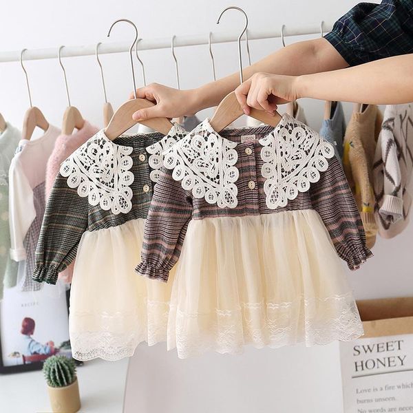 girl's dresses fashion spring children dress long sleeve princess vestidos with plaid doll collar design casual for girls, Red;yellow
girl's dresses fashion spring children dress long sleeve princess vestidos with plaid doll collar design casual for girls, Red;yellow
