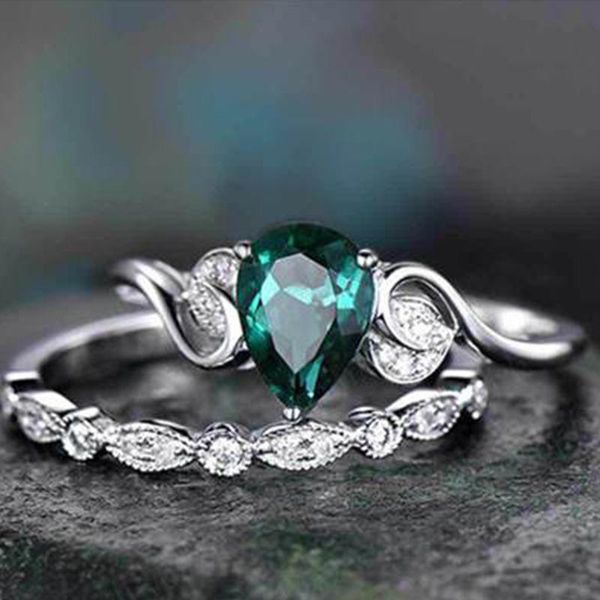wedding rings trendy ladies luxury green crystal water drop charm zircon engagement metal ring jewelry, Slivery;golden
wedding rings trendy ladies luxury green crystal water drop charm zircon engagement metal ring jewelry, Slivery;golden