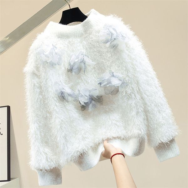 2021 autumn soft female hairy new loose-fitting sweater outerwear crochet fashion lady jumpers t97x, White;black
2021 autumn soft female hairy new loose-fitting sweater outerwear crochet fashion lady jumpers t97x, White;black