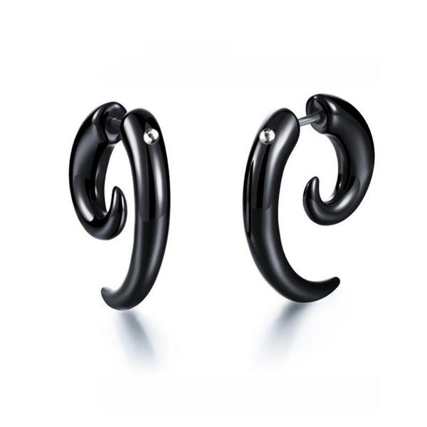 stud punk black spiral earring for men women hiphop jewelry brinco masculino kpop kolczyki accessories wholesale, Golden;silver
stud punk black spiral earring for men women hiphop jewelry brinco masculino kpop kolczyki accessories wholesale, Golden;silver