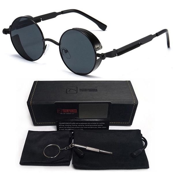 sunglasses retro gothic steampunk men round vintage metal circle punk sun glasses male alloy beach summer circular drive eyewear, White;black
sunglasses retro gothic steampunk men round vintage metal circle punk sun glasses male alloy beach summer circular drive eyewear, White;black