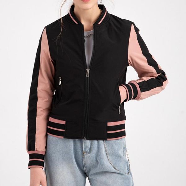 women's jackets womens coats and high street hip hop baseball uniforms casual coat loose stitching jacket 2021 autumn, Black;brown
women's jackets womens coats and high street hip hop baseball uniforms casual coat loose stitching jacket 2021 autumn, Black;brown