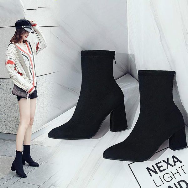 boots fashion women ankle thick heels shoes female est pointed toe ladies shoe brand 2021 boot woman zipper super high, Black
boots fashion women ankle thick heels shoes female est pointed toe ladies shoe brand 2021 boot woman zipper super high, Black