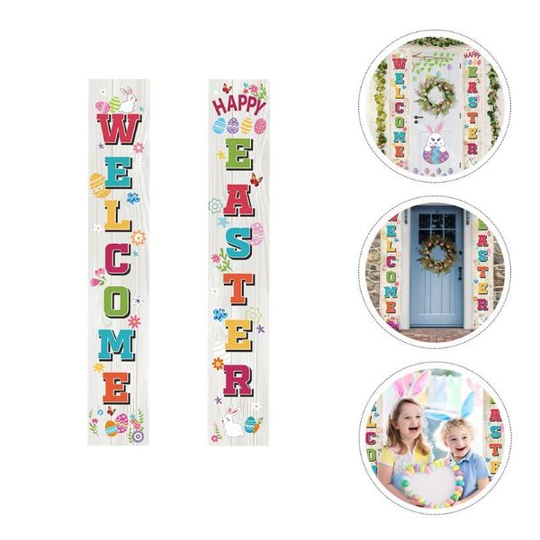 party decoration 1 pair easter couplets decors festive door curtains (assorted color)
party decoration 1 pair easter couplets decors festive door curtains (assorted color)