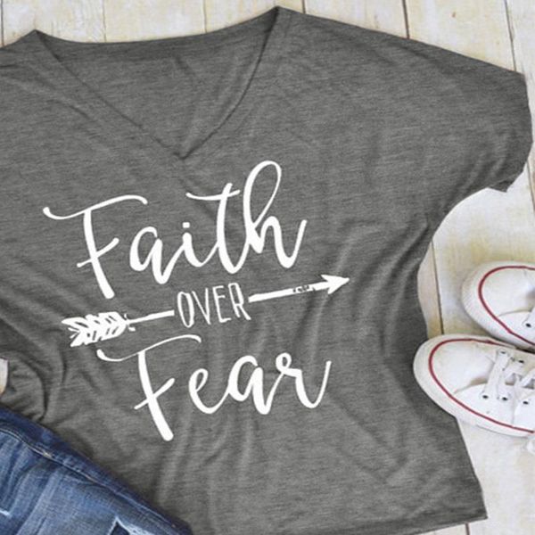 plus size women t-shirt faith over fear arrow print short sleeve summer 3xl casual t shirt female lady tee 3, White
plus size women t-shirt faith over fear arrow print short sleeve summer 3xl casual t shirt female lady tee 3, White