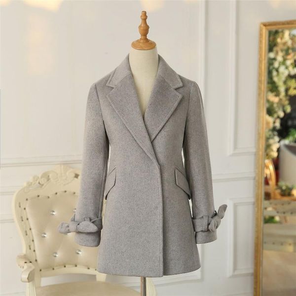 women's wool & blends autumn and winter 2021 korean commuter thickened tweed loose short coat grey, Black
women's wool & blends autumn and winter 2021 korean commuter thickened tweed loose short coat grey, Black