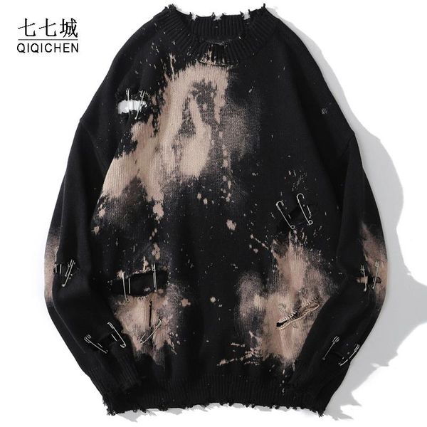 hip hop sweater men distressed graffiti hole hook design knitted pullover autumn o-neck hip hop high street fashion streetwear, White;black
hip hop sweater men distressed graffiti hole hook design knitted pullover autumn o-neck hip hop high street fashion streetwear, White;black