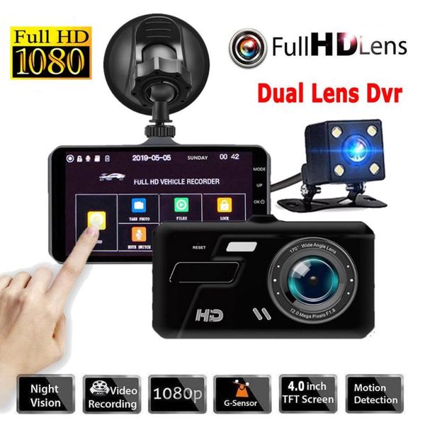car rear view cameras& parking sensors dash cam dual lens full hd 1080p 4" ips dvr vehicle camera front+rear night vision video recorde
car rear view cameras& parking sensors dash cam dual lens full hd 1080p 4" ips dvr vehicle camera front+rear night vision video recorde
