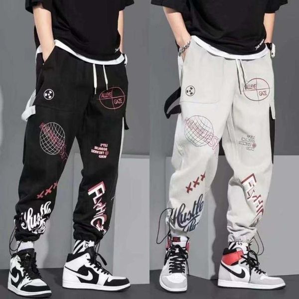 men's pants jogging spring high-quality trousers hip-hop fashion casual japanese streetwear pattern high street sports, Black
men's pants jogging spring high-quality trousers hip-hop fashion casual japanese streetwear pattern high street sports, Black