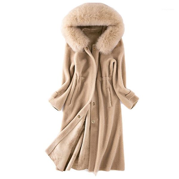 arrival winter vintage must have coat natural lamb sheep fur overcoat hood design and real collar women's & faux, Black
arrival winter vintage must have coat natural lamb sheep fur overcoat hood design and real collar women's & faux, Black