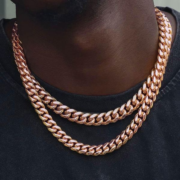 chains hip hop miami cuban link chain necklaces for men 8mm rose gold 316l titanum steel choker fashion jewelry, Silver
chains hip hop miami cuban link chain necklaces for men 8mm rose gold 316l titanum steel choker fashion jewelry, Silver