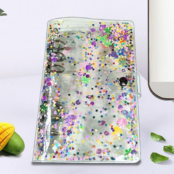 glitter sequins loose leaf binder notebook cover transparent 6 rings file paper folder stationery school office supplies notepads, Purple;pink
glitter sequins loose leaf binder notebook cover transparent 6 rings file paper folder stationery school office supplies notepads, Purple;pink