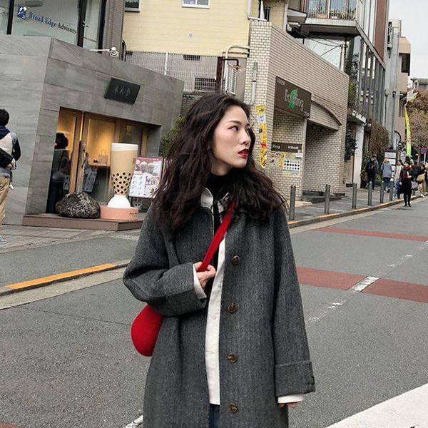 women's wool & blends elegant winter autumn women coat long warm woman parkas coats and jackets clothes korean abrigo mujer wpy, Black
women's wool & blends elegant winter autumn women coat long warm woman parkas coats and jackets clothes korean abrigo mujer wpy, Black