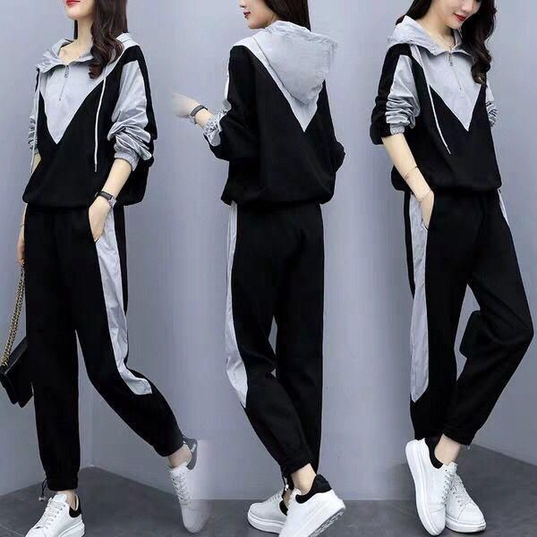 women's two piece pants spring clothes for women set 2021 ladies fashion sports suit female loose thin long sleeved casual h1037, White
women's two piece pants spring clothes for women set 2021 ladies fashion sports suit female loose thin long sleeved casual h1037, White
