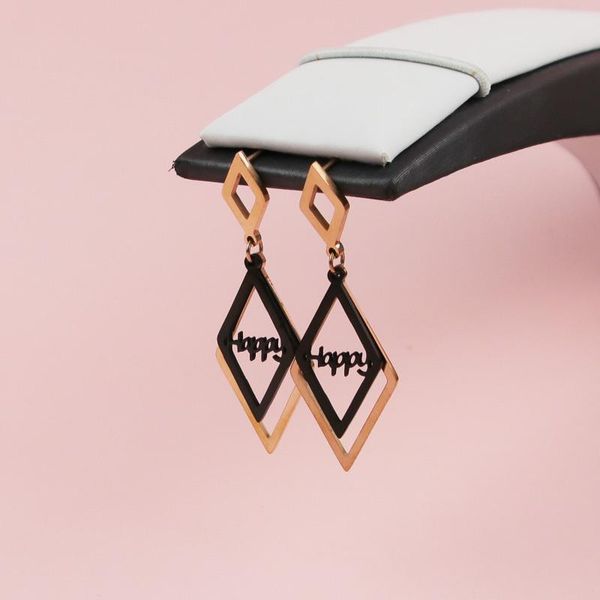 dangle & chandelier fashion earrings hanging black letters happy rose gold for women jewelry wholesale, Silver
dangle & chandelier fashion earrings hanging black letters happy rose gold for women jewelry wholesale, Silver