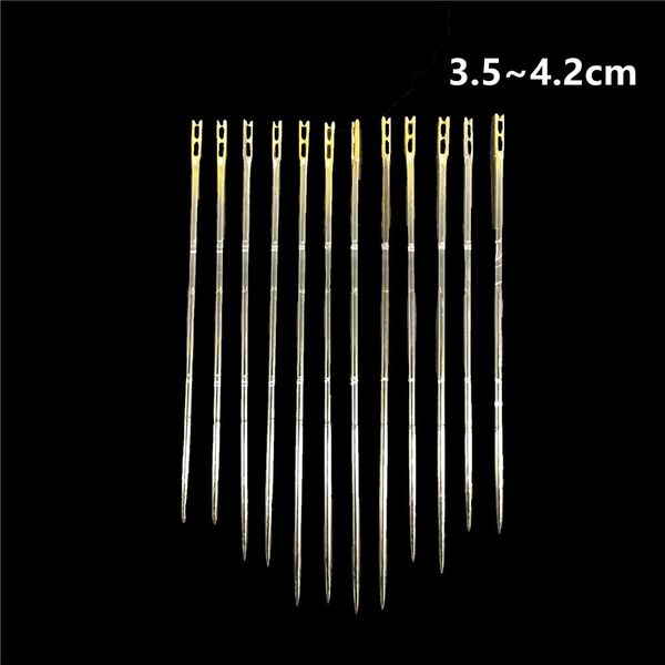 12pcs/set blind needles gold tail multi-size side opening stainless steel darning hand sewing needles embroidery tools diy needle, Black
12pcs/set blind needles gold tail multi-size side opening stainless steel darning hand sewing needles embroidery tools diy needle, Black