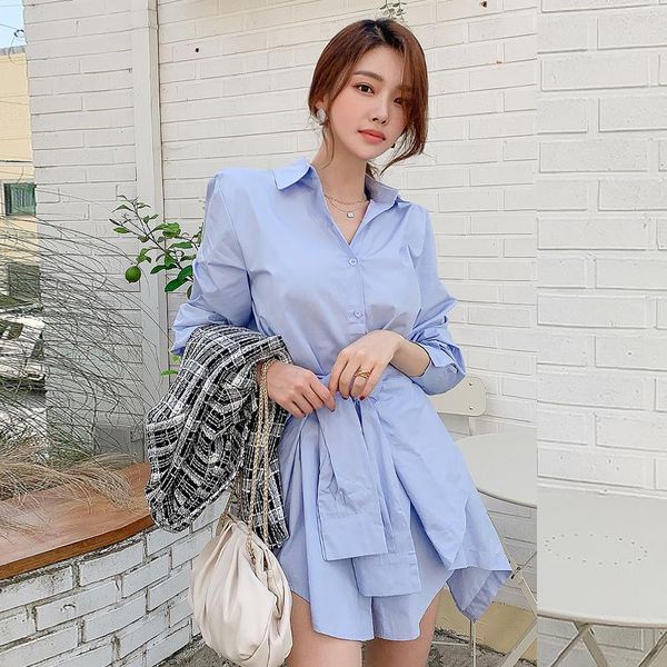 casual dresses han edition of the fall show temperament thin dress shirt design is irregular, Black;gray
casual dresses han edition of the fall show temperament thin dress shirt design is irregular, Black;gray