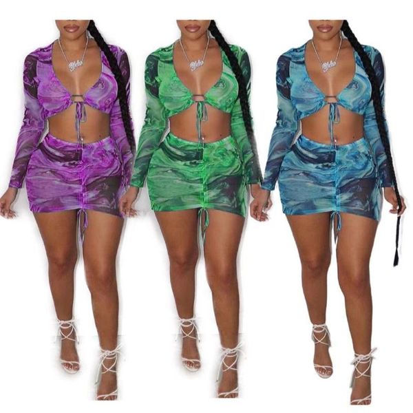 women's tracksuits sheer mesh lace up two piece set dress v neck long sleeve tie short drawstring mini skirt outfits night club wea, Gray
women's tracksuits sheer mesh lace up two piece set dress v neck long sleeve tie short drawstring mini skirt outfits night club wea, Gray
