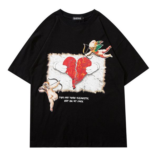 men's jackets round neck cotton t-shirt, original printed loose couple shorts, love arrival 2021, Black;brown
men's jackets round neck cotton t-shirt, original printed loose couple shorts, love arrival 2021, Black;brown