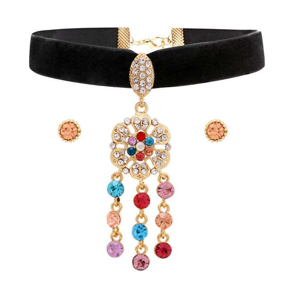 jewelry sets luxury designer bracelet gothic flower set rhinestone leaf floral pendant charm choker necklace zircon stud earrings for women, Black
jewelry sets luxury designer bracelet gothic flower set rhinestone leaf floral pendant charm choker necklace zircon stud earrings for women, Black