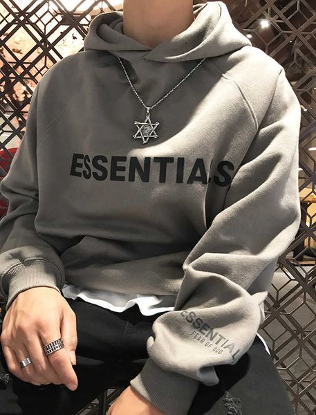 fog2021ess high street double line reflective printing press glue plush hoodie couple's pullover sweater for men and women, Black
fog2021ess high street double line reflective printing press glue plush hoodie couple's pullover sweater for men and women, Black