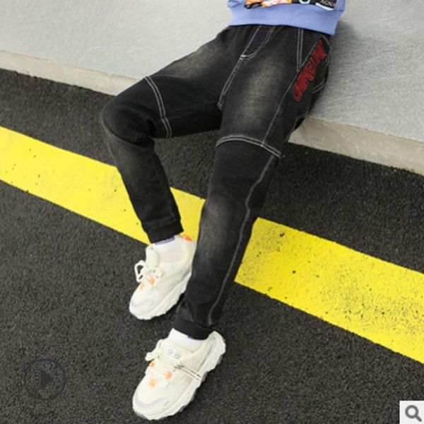 jeans children's embroidery 2021 autumn and spring kids leisure trousers boys pants denim black color size4-14 ly155, Blue
jeans children's embroidery 2021 autumn and spring kids leisure trousers boys pants denim black color size4-14 ly155, Blue