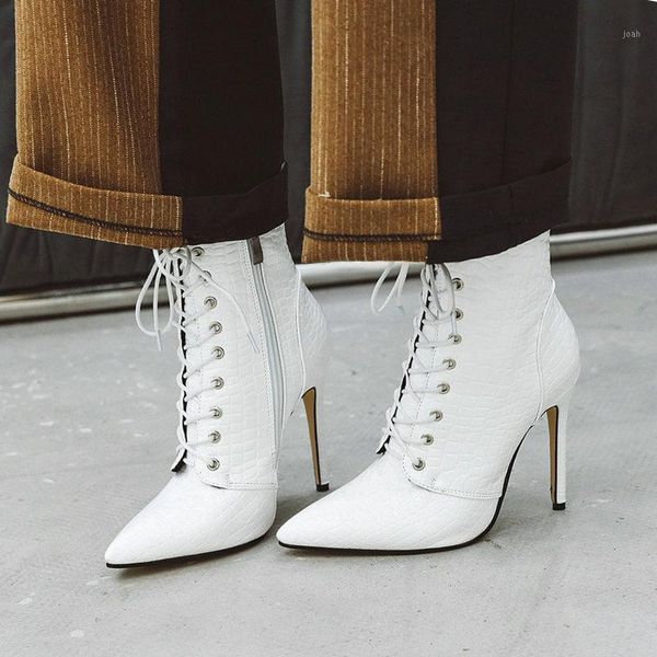 boots faux leather women autumn high heel ankle pointed toe lace up zipper fashion fur plush winter 20211, Black
boots faux leather women autumn high heel ankle pointed toe lace up zipper fashion fur plush winter 20211, Black
