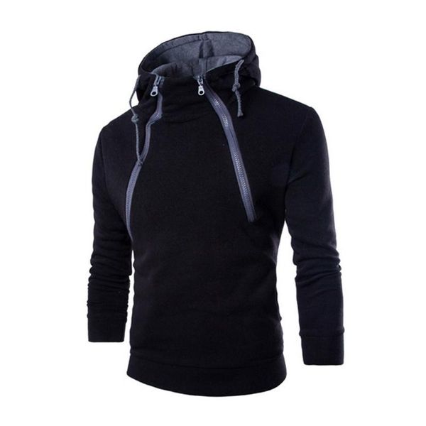 men's hoodies & sweatshirts fashion front double zipper design thickened men hoodie 3 colors, Black
men's hoodies & sweatshirts fashion front double zipper design thickened men hoodie 3 colors, Black