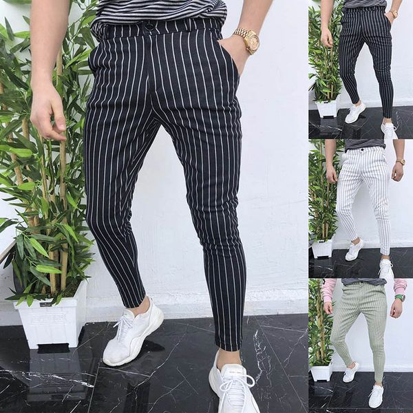 summer fashion mens pants mid waist tight striped casual menfolk trousers multi-color running sports wear, Black
summer fashion mens pants mid waist tight striped casual menfolk trousers multi-color running sports wear, Black