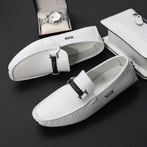 big size 38 47 leather flats man casual shoes 2020 penny loafers men moccasins breathable slip on mens driving shoes white 06hj#, Black
big size 38 47 leather flats man casual shoes 2020 penny loafers men moccasins breathable slip on mens driving shoes white 06hj#, Black