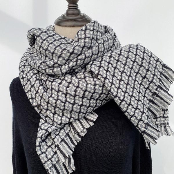 scarves 2021 cashmere scarf for men and women double-sided houndstooth style winter long shawl, Blue;gray
scarves 2021 cashmere scarf for men and women double-sided houndstooth style winter long shawl, Blue;gray