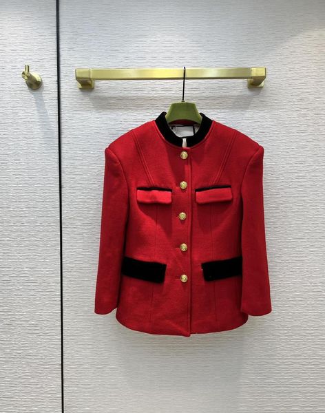 women's jackets red wool jacket, Black;brown 
women's jackets red wool jacket, Black;brown