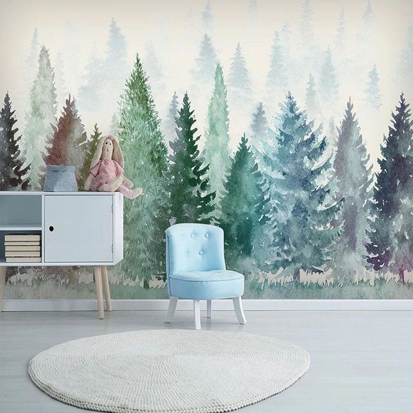 wallpapers custom 3d wall mural modern hand painted watercolor tree misty forest po wallpaper living room dining background fresco
wallpapers custom 3d wall mural modern hand painted watercolor tree misty forest po wallpaper living room dining background fresco