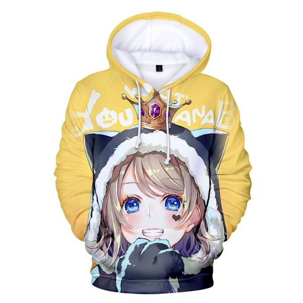 men's hoodies & sweatshirts fashion design boys girls kids lovelive watanabe you kawaii child's women men anime clothes, Black
men's hoodies & sweatshirts fashion design boys girls kids lovelive watanabe you kawaii child's women men anime clothes, Black