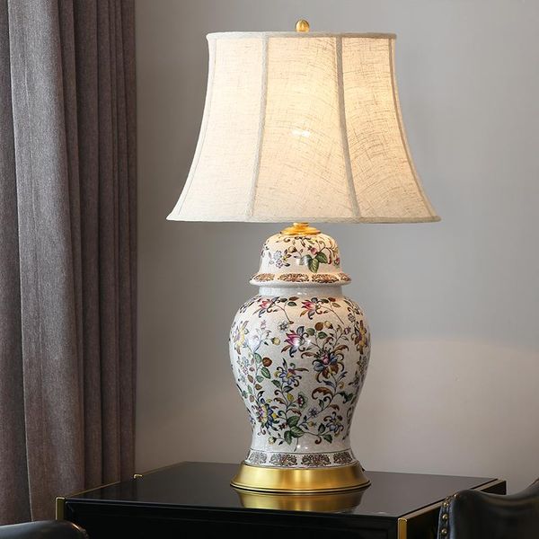 chinese light luxury american villa simple modern ceramic table lamp for living room study bedroom bedside lamp home decoration
chinese light luxury american villa simple modern ceramic table lamp for living room study bedroom bedside lamp home decoration