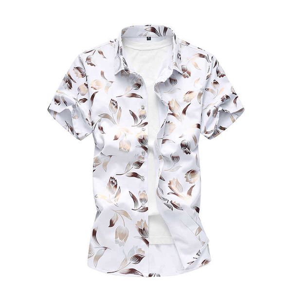 summer fashion camisa masculina short sleeve shirt men korean designer floral shirts casual male flowers shirt 5xl 6xl 7xl 210528, White;black
summer fashion camisa masculina short sleeve shirt men korean designer floral shirts casual male flowers shirt 5xl 6xl 7xl 210528, White;black